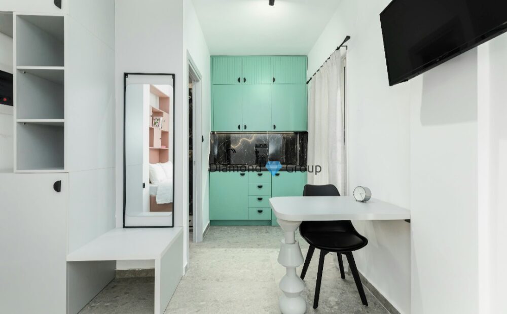 (for rent) Residential Studio || Thessaloniki Center / Vardaris - Lahanokipi - 28.0sq.m, 1 B/R,490€